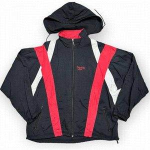 Reebok Vintage 90s Windbreaker Retro Track Jacket - Mens Large